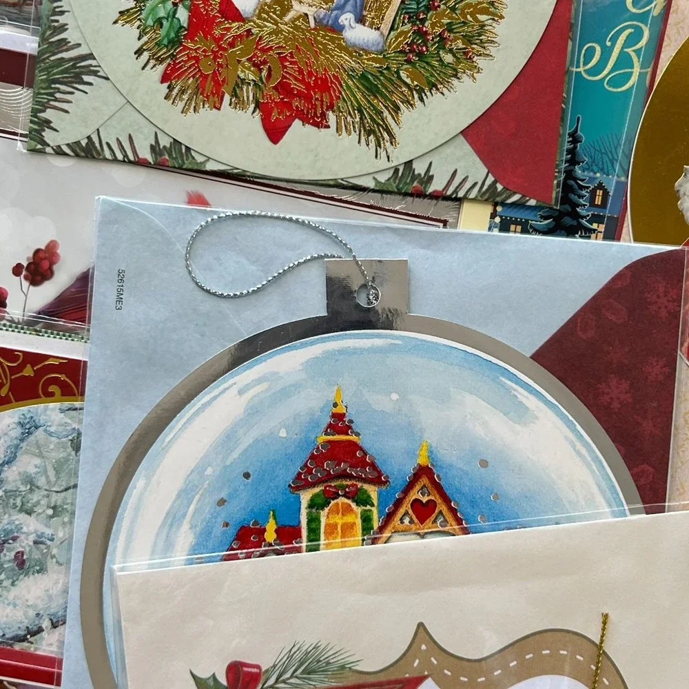 Lot 53 Christmas Ornament & Greeting Cards w/ Envelope St. Josephs Indian School